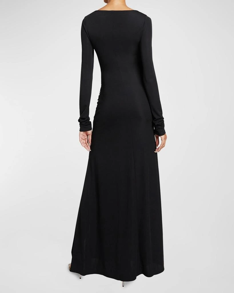 Santorelli Abby Ruched A-Line Jersey Maxi Dress 2