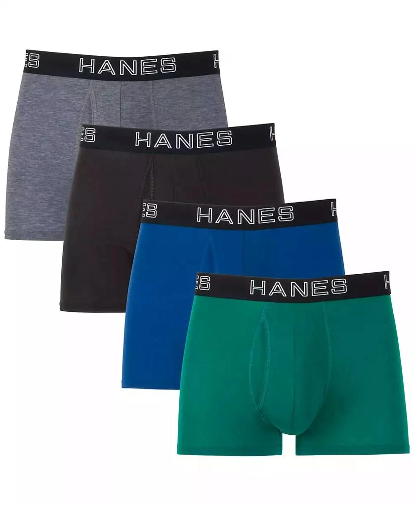 Hanes Men's 4-Pk. Ultimate ComfortFlex Fit Total Support Pouch Trunks 1