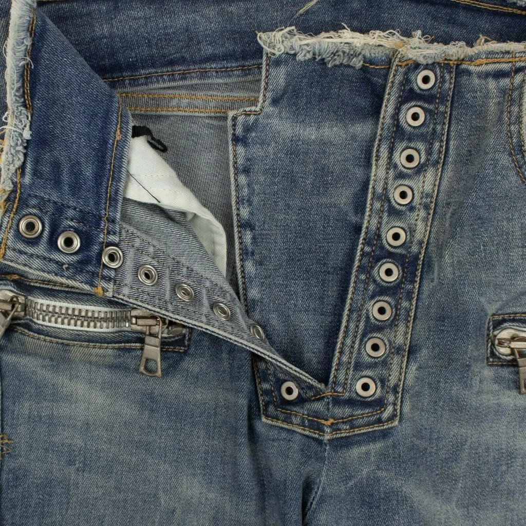 Unravel Project Lace-Up Skinny Jeans - Denim 4