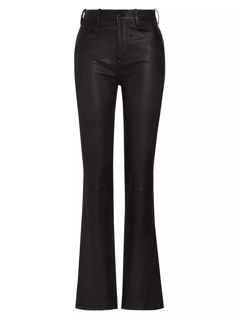 Vince Stretch Bootcut Leather Pants 1