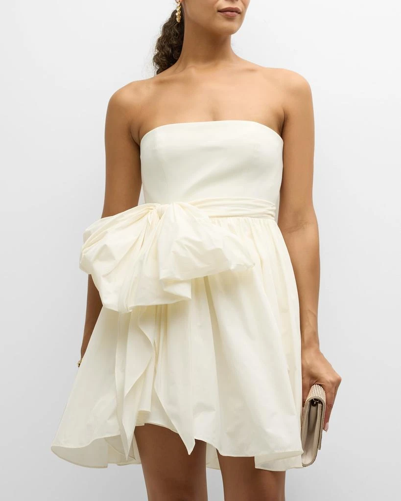 Cinq a Sept Liv Strapless Bow-Waist Mini Dress 3