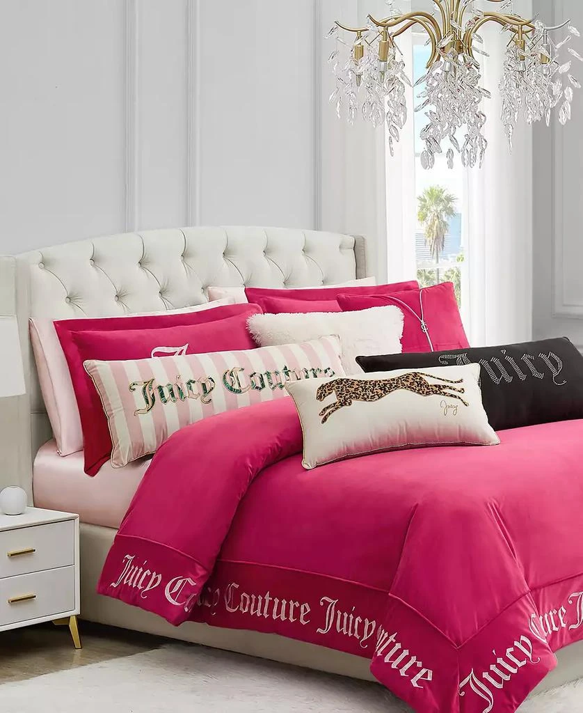 Juicy Couture Velvet Cheetah Decorative Pillow, 14" x 24 6