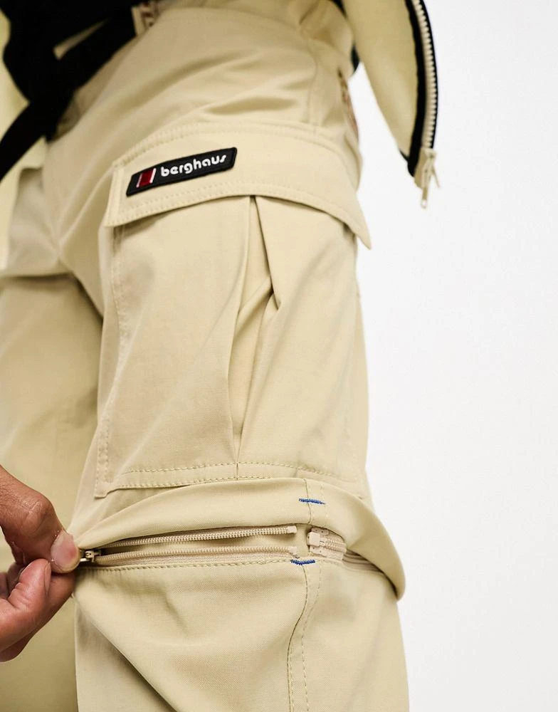 Berghaus Berghaus Dean Street unisex Dolpa zip-off cargo pants in stone 4