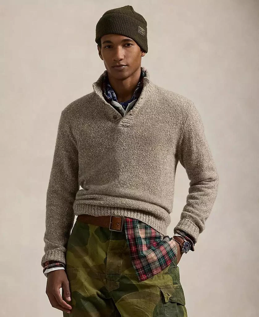 Ralph Lauren Men's Speckled Wool-Blend Mockneck Sweater 1