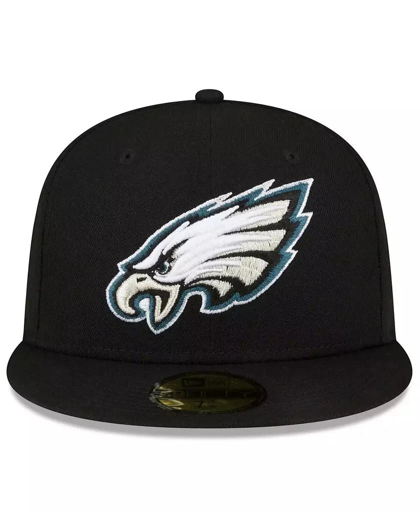 New Era Men's Black Philadelphia Eagles Super Bowl LIX Champions Side Patch 59FIFTY Fitted Hat 5