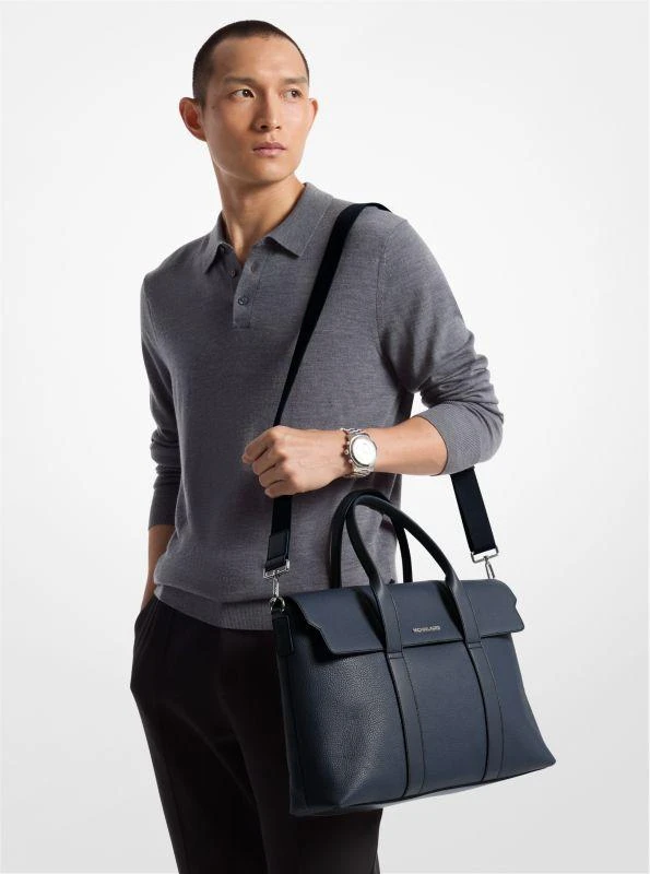 Michael Kors Cooper Pebbled Leather Briefcase 3