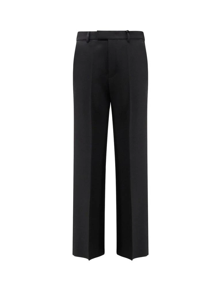 Valentino Valentino Logo Plaque Straight Leg Pants from Cettire