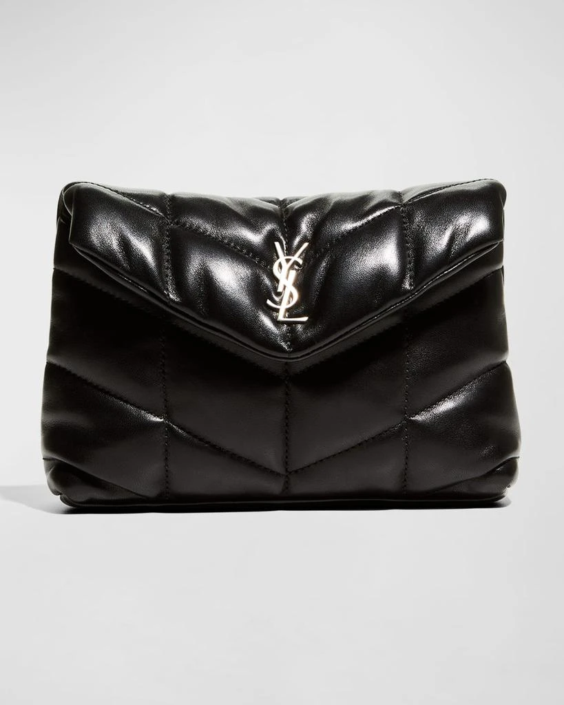 Saint Laurent Lou Puffer YSL Pouch in Quilted Leather 1