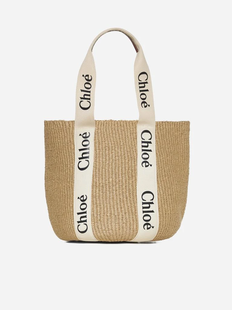 Chloé Woody large straw basket bag 1