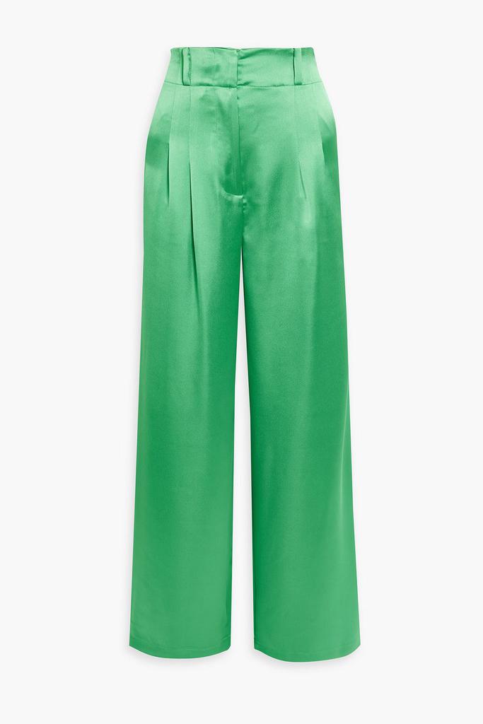 Simon Miller Bloo pleated satin wide-leg pants