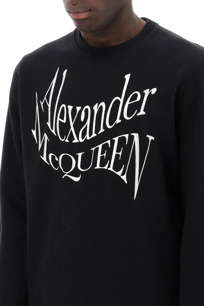 ALEXANDER MCQUEEN warped logo sweatshirt 4