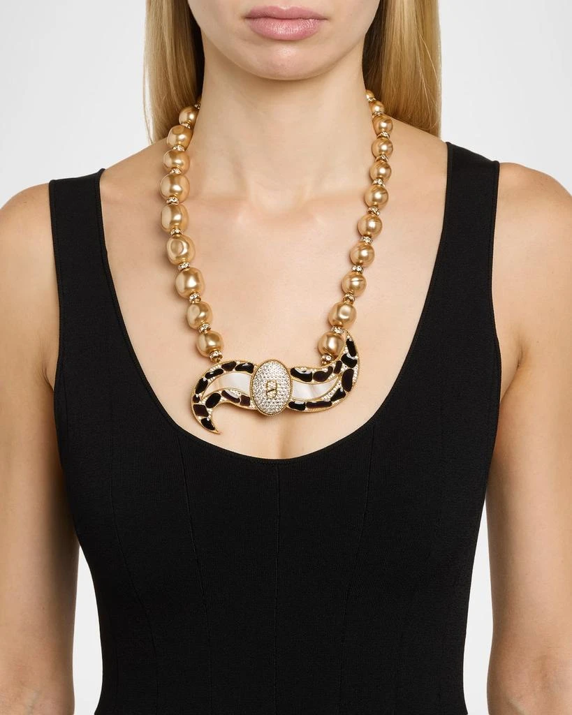 Valentino Pas Plus Brooch Necklace 2