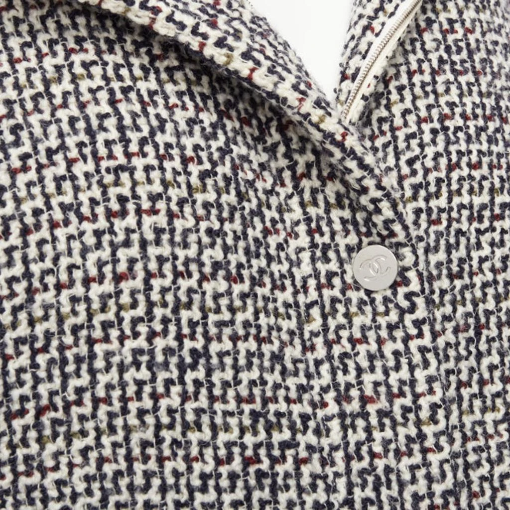 Chanel Reversible Wool Tweed CC Logo Padded Puffer Jacket 2