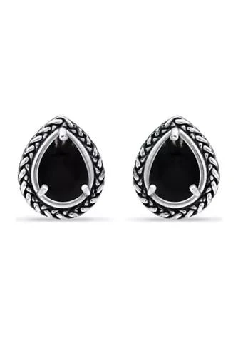 Belk 
Co. 2 ct. t.w. Onyx Stud Earrings, Sterling Silver