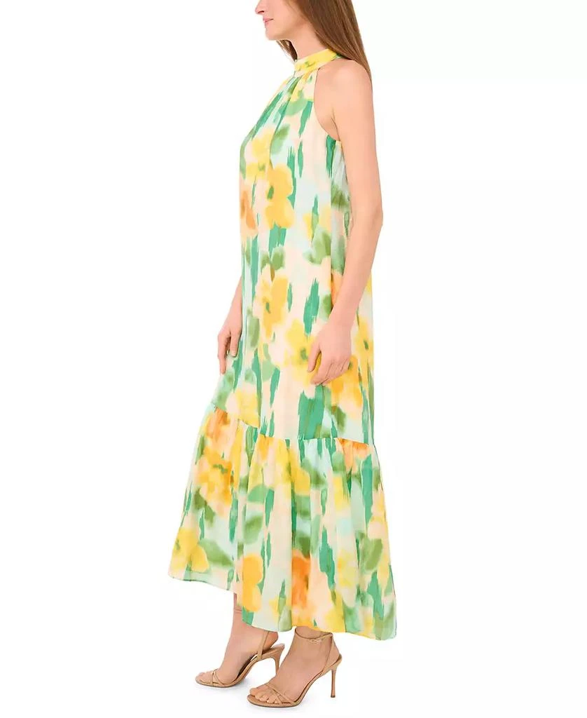MSK Women's Printed Sleeveless Halter Neck Maxi Dress 2