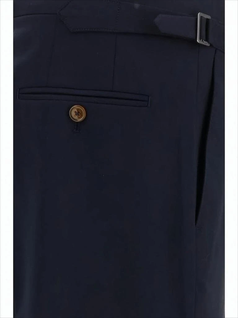 Vivienne Westwood Tailored Blue Wool Suit Pants with Side Adjusters 3
