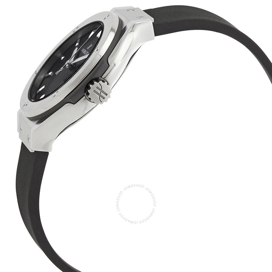 Hublot Classic Fusion Quartz Black Dial Ladies Watch 581.NX.1470.RX