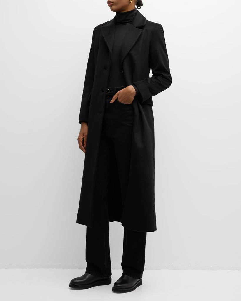 Fleurette Mia Single-Breasted Maxi Cashmere Coat 3