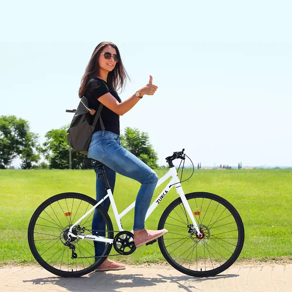 Streamdale Furniture Streamdale 7-Speed Hybrid Road Bike with Disc Brakes 9