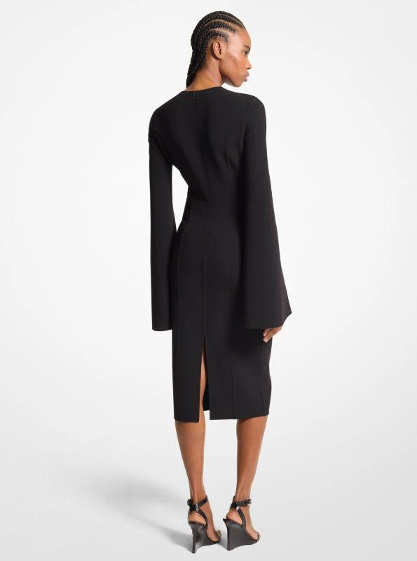 Michael Kors Stretch Wool Split-Sleeve Sheath Dress 2