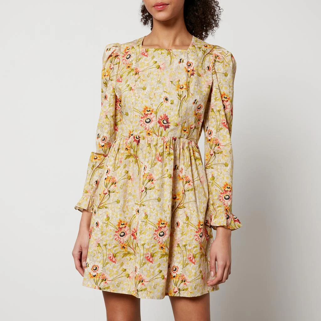 BATSHEVA Prairie Floral-Print Cotton Mini Dress 1