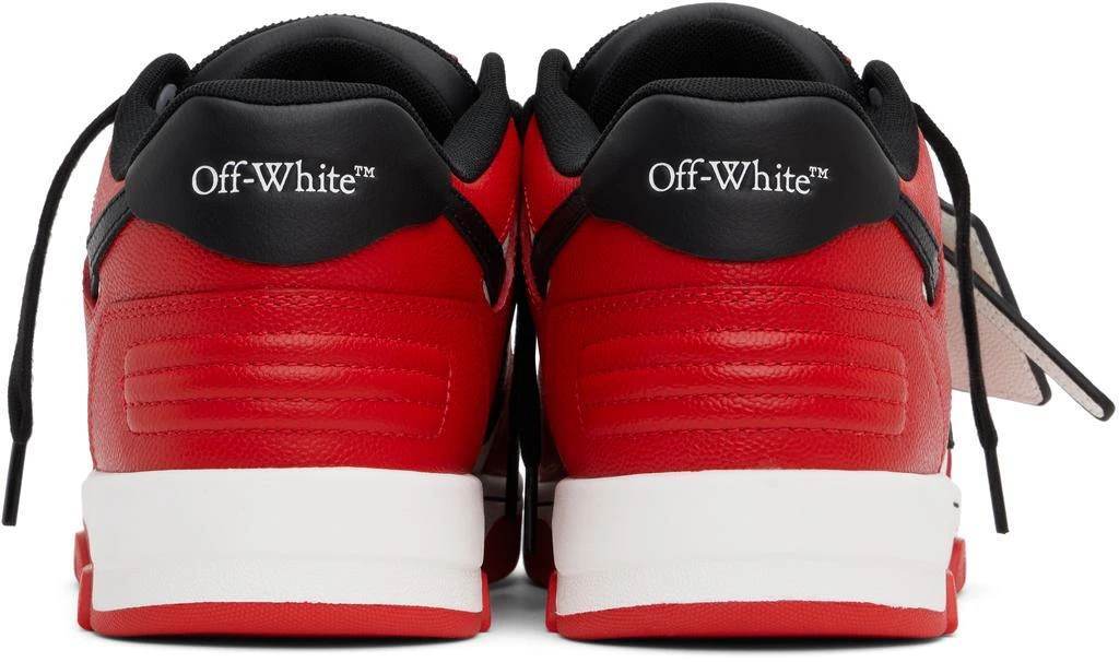 Off-White Red & Black Out Of Office Sneakers 2
