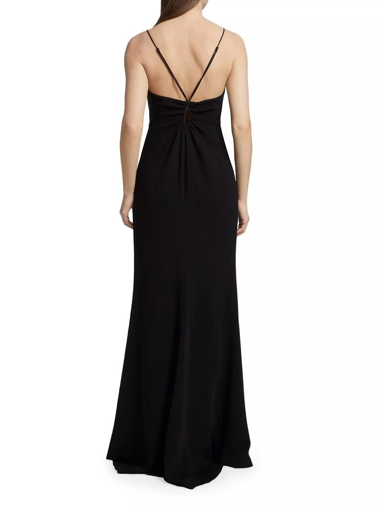 Cinq à Sept Mollie Crepe Keyhole Gown 5