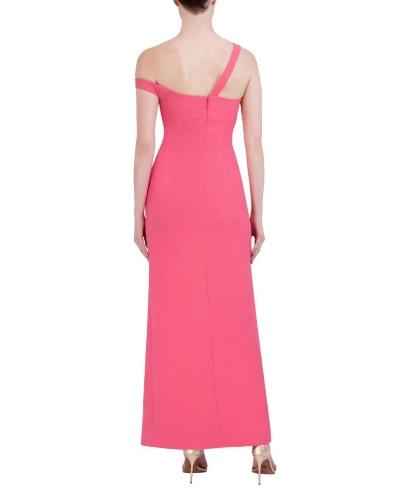 BCBG ASYMMETRICAL NECKLINE LONG DRESS WITH SLIT 2
