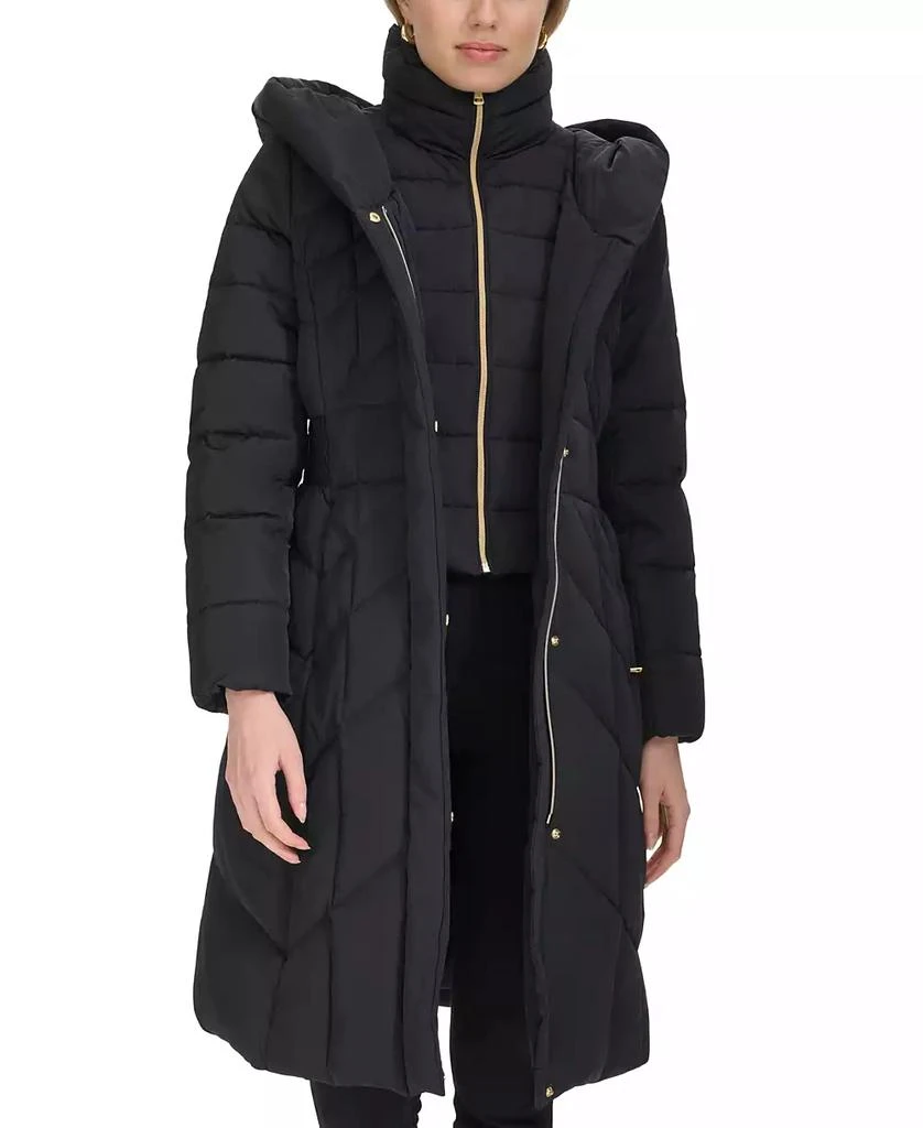 Cole Haan Women's Bibbed Hooded Puffer Coat 1