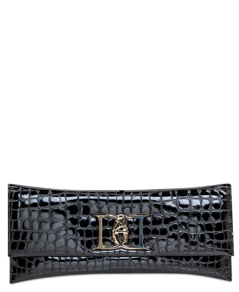 DSQUARED2 Dsquared2 Double D Plaque Embossed Clutch Bag from Cettire