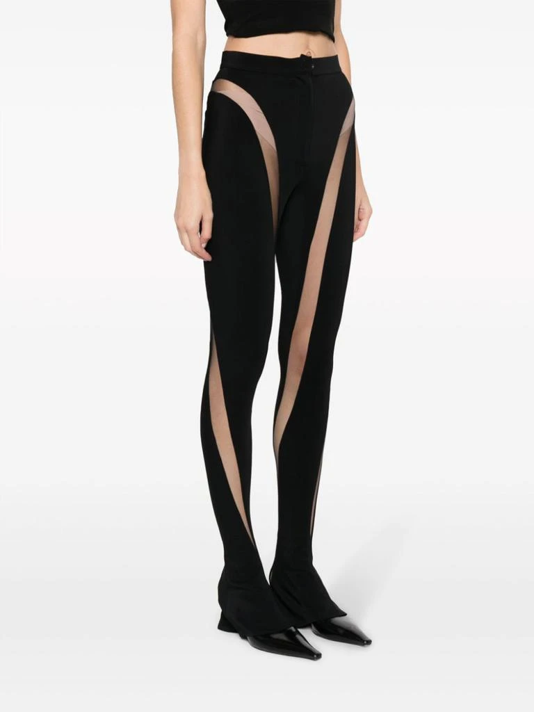 Mugler SHEER PANELS LEGGINGS 2