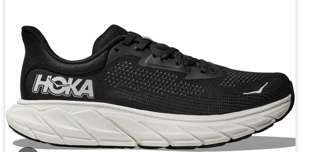 Hoka One One Women's Arahi 7 Sneakers In Black & White
