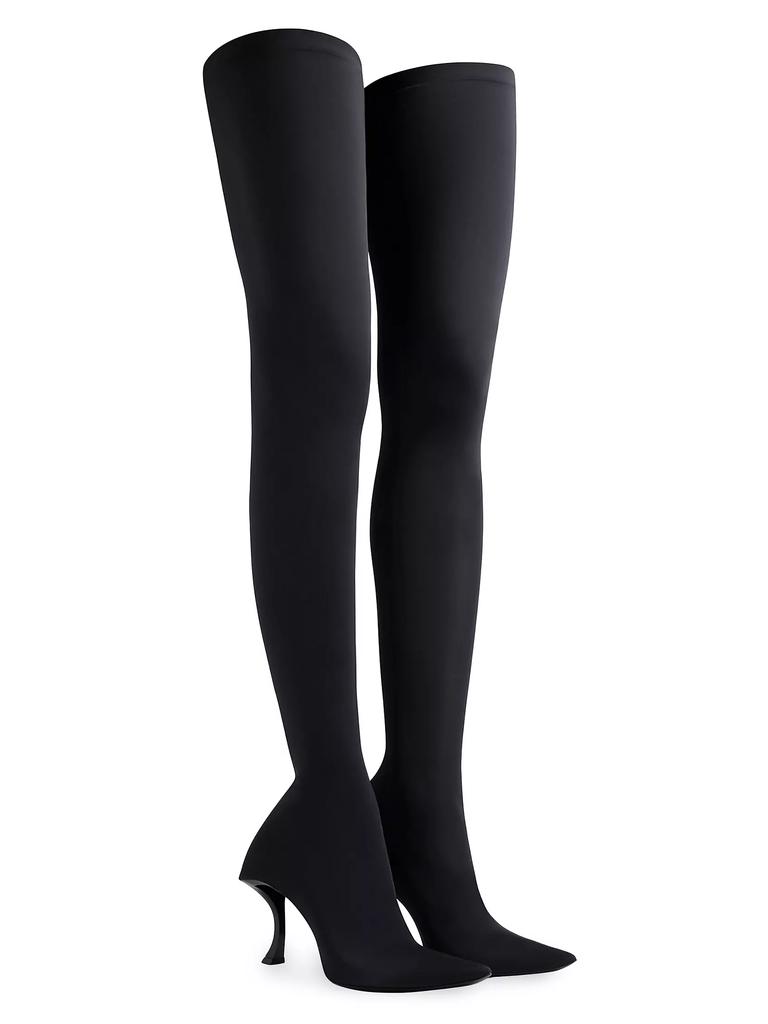 Balenciaga Hourglass 100MM Over-The-Knee Boots