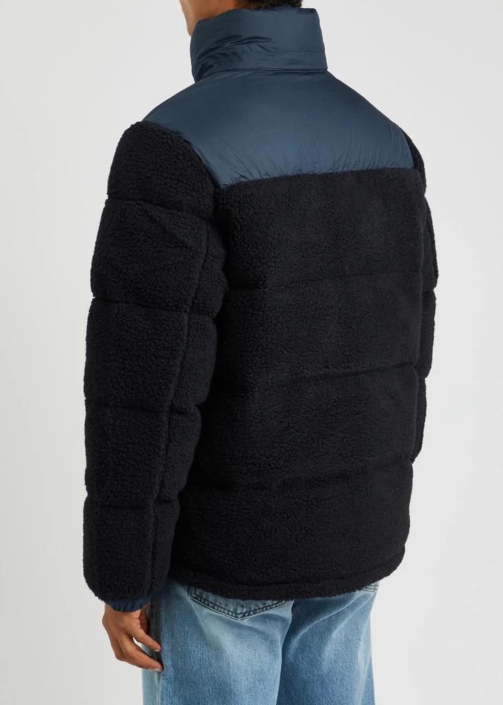 Ralph Lauren Panelled quilted faux shearling jacket 6