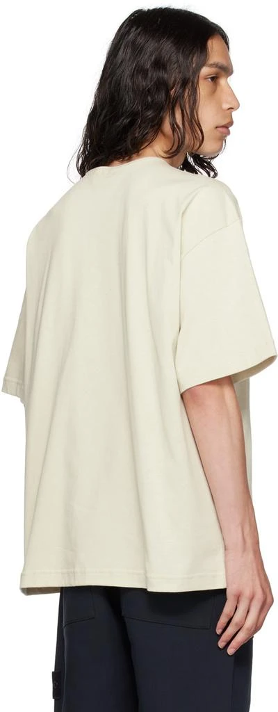 Stone Island Beige Printed Henley 3