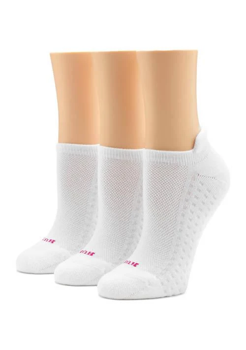 Hue Air Cushion No Show Tab Back Socks - 3 Pack