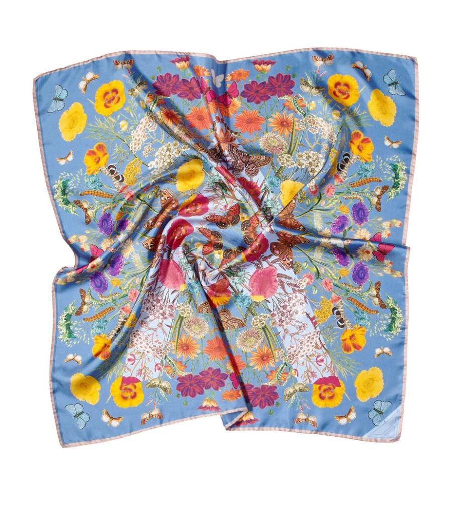 Aspinal of London Botanical 'A' Silk Scarf 2