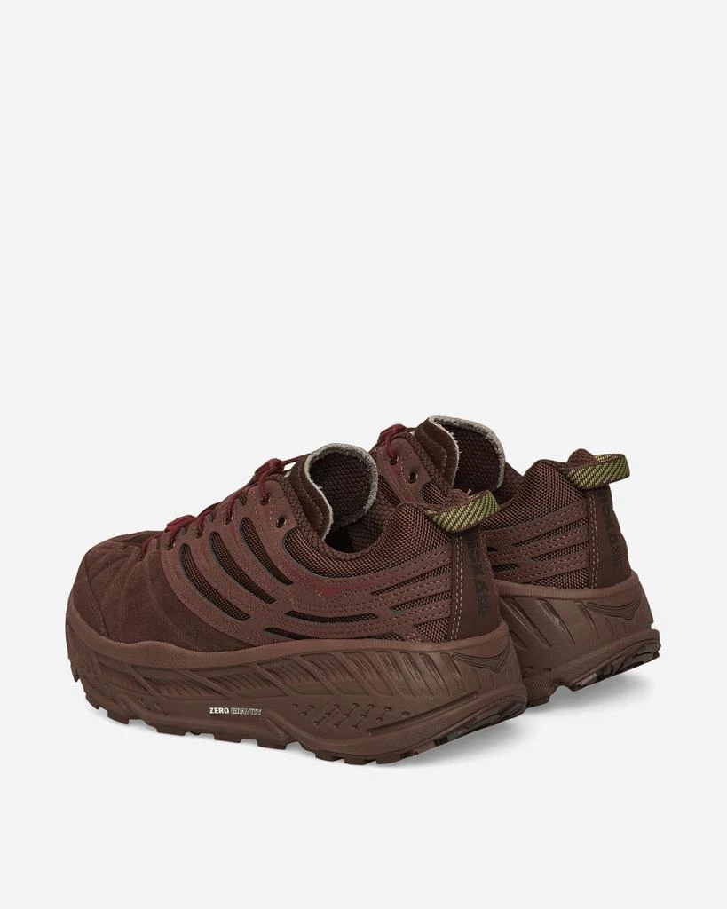Hoka One One Elite Terrain System Stinson EVO OG Sneakers Cold Brew / Varsity Burgundy 4