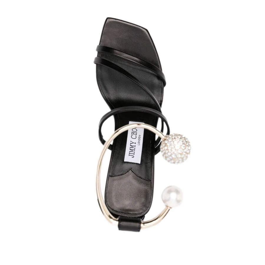 Jimmy Choo Ottilia 90 Crystal and Pearl Strap Sandals 3