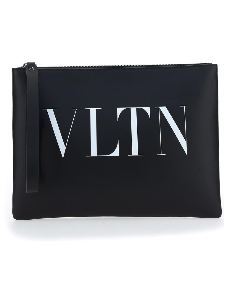 【VALENTINO】V LOGO CLUTCH Valentino Garavani VLogo Chain Clutch Bag in Nappa Leather