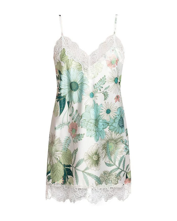 In Bloom Floral Stretch Matte Satin Chemise 3