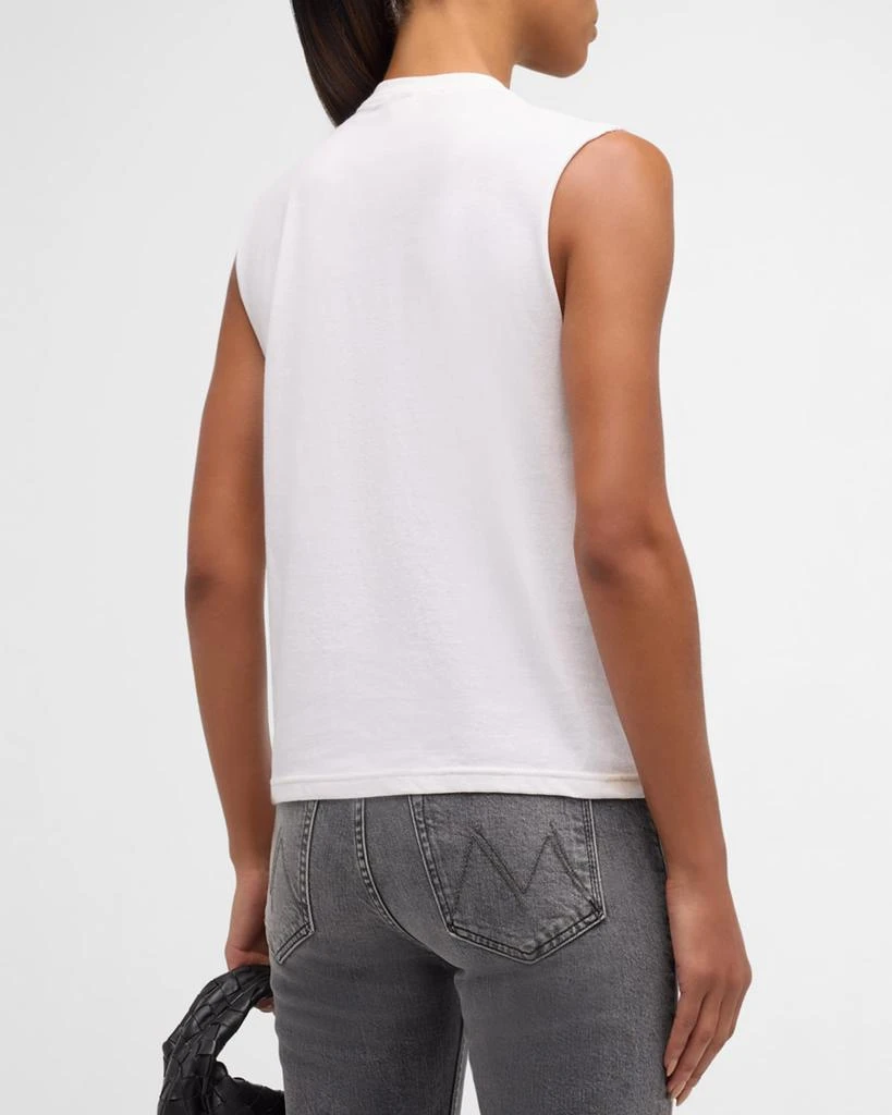 Alice + Olivia Micah Embellished Graphic Muscle Tank 3