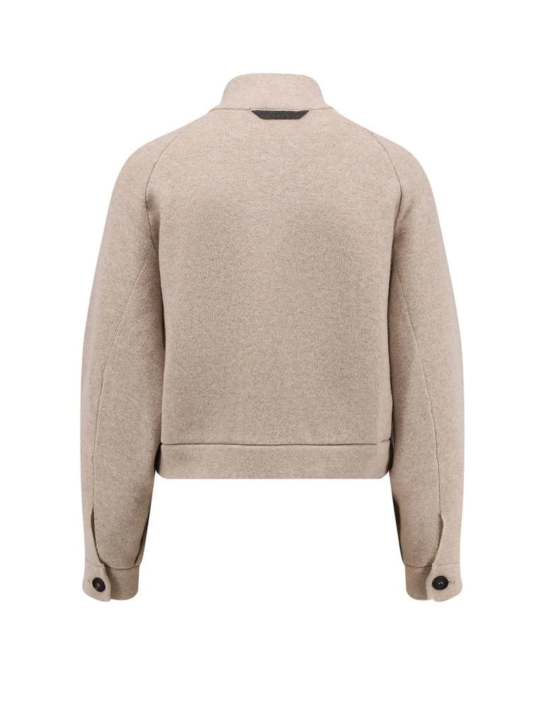 Brunello Cucinelli Brunello Cucinelli Monili-Detailed High-Neck Jacket 2