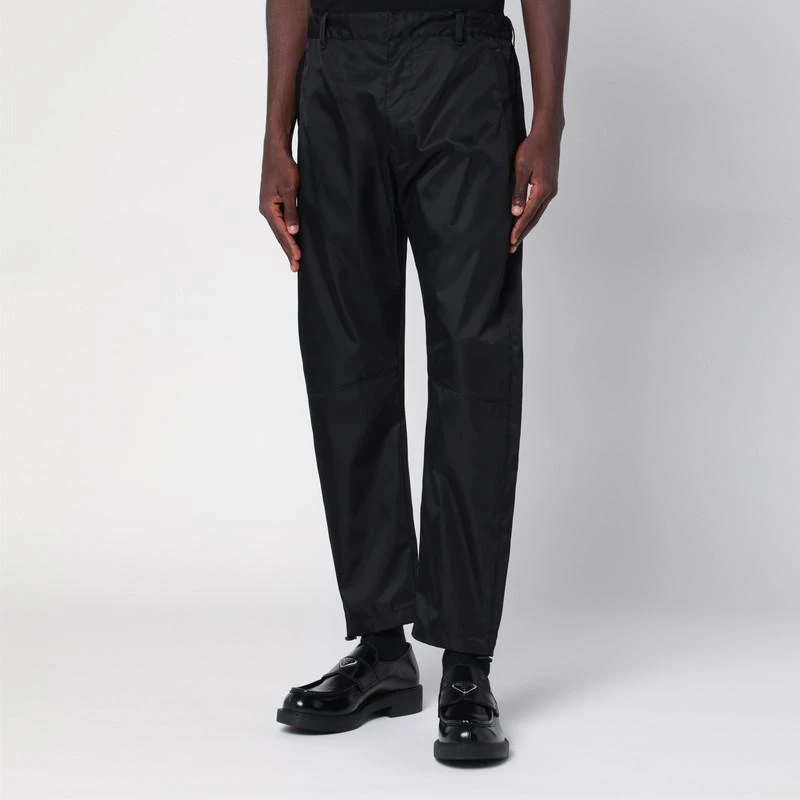 Prada Black Re-Nylon pants with logo 3