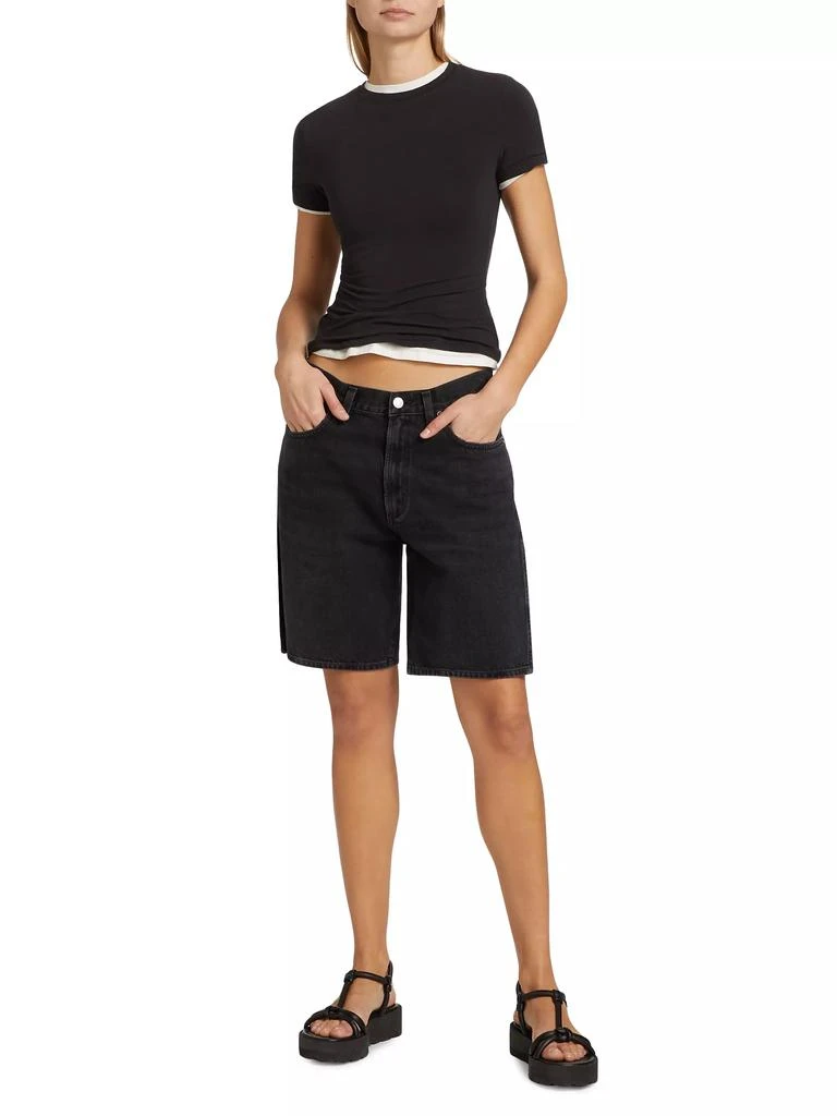 AGOLDE Vida High-Rise Split Jean Shorts 2