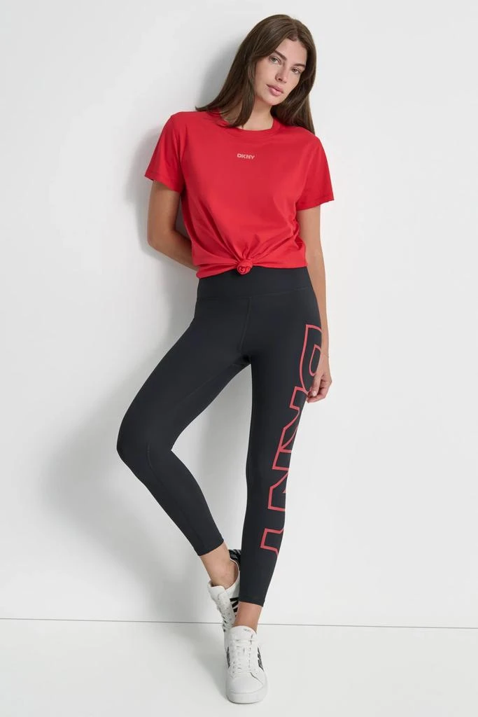 DKNY HIGH WAIST 7/8 EXPLODED LOGO LEGGINGS 3
