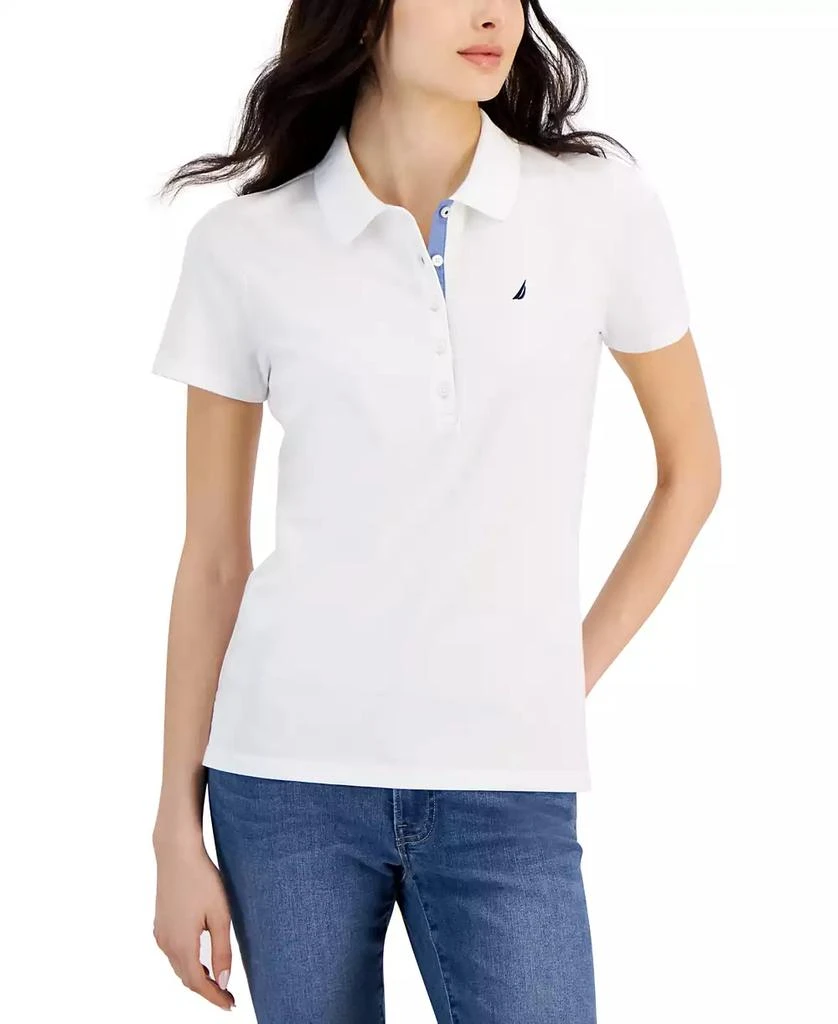 Nautica Jeans Women's Short-Sleeve Polo-Collar Shirt 1