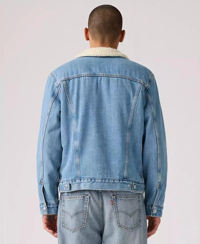Levi's Men's Regular Fit Sherpa Denim Trucker Jacket 3