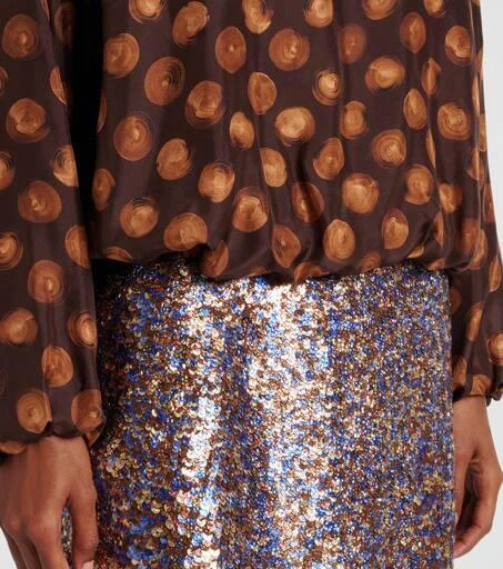 Dries Van Noten Printed satin blouse 5