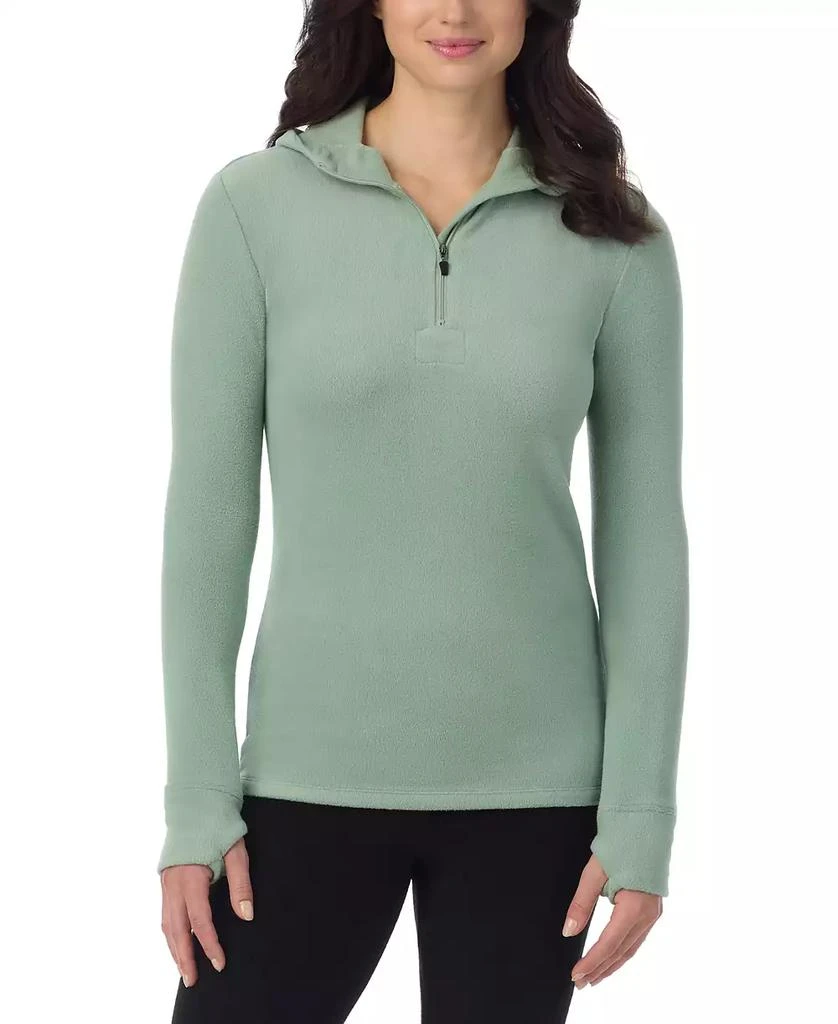 Cuddl Duds Fleecewear Half-Zip Hooded Top 1